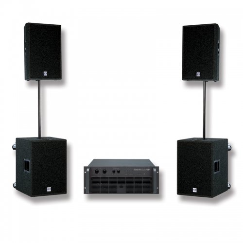 DYNACORD PowerMax 5, звукоусилительный комплект, 230V, состоит из:1x PM 2600, 2x F 150, 2x F 8,2x PCL 880, 4x PSS 415