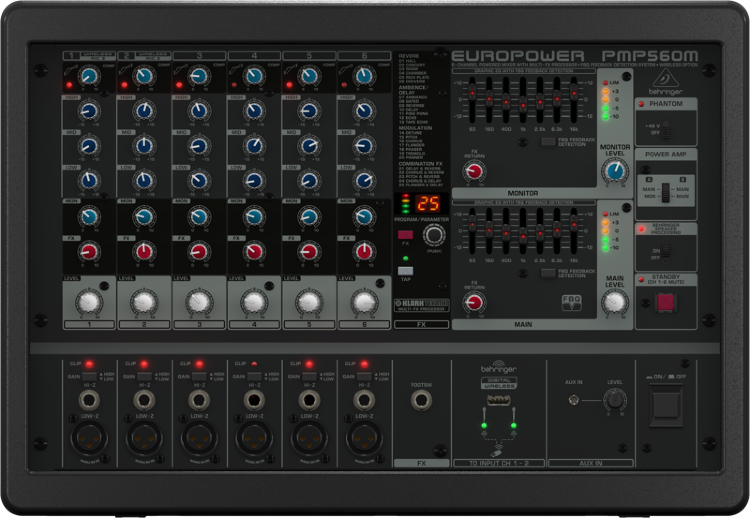 BEHRINGER PMP560M EUROPOWER Активный микшерный пульт 