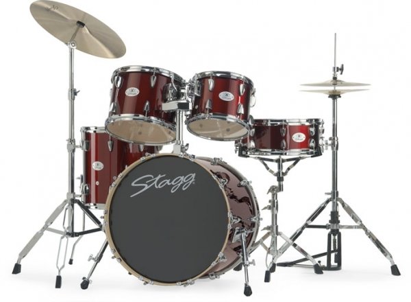 STAGG TIM ST 22 WR Ударная установка, BD - 22", TT - 12", 13" с держателями, FT - 16", металлический малы