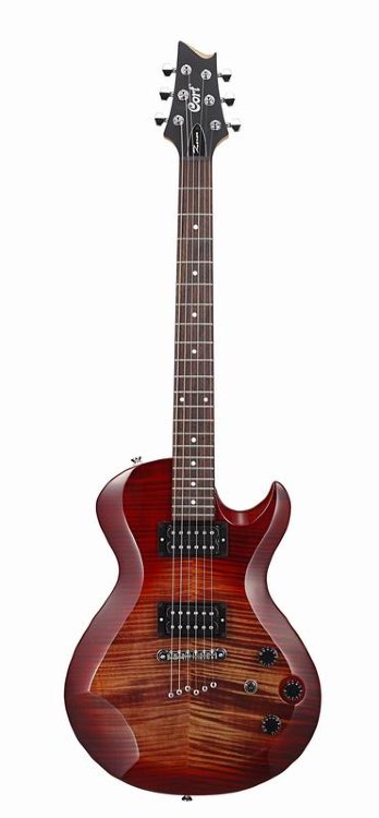 CORT Z42 FT CRS Электрогитара, с топом из огненного клена Cherry Red Sunburst (вишневый санбёрст)