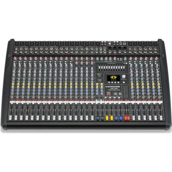 DYNACORD CMS 2200-3 Микшерный пульт, 18 мик./лин. + 4 мик./стерео лин., 6 x AUX, 2 процессора эффектов (24 бит), USB