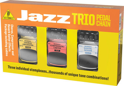 BEHRINGER JAZZ TRIO TPK984 Набор педалей эффектов для электрогитары (Chorus, Compressor and Reverb)