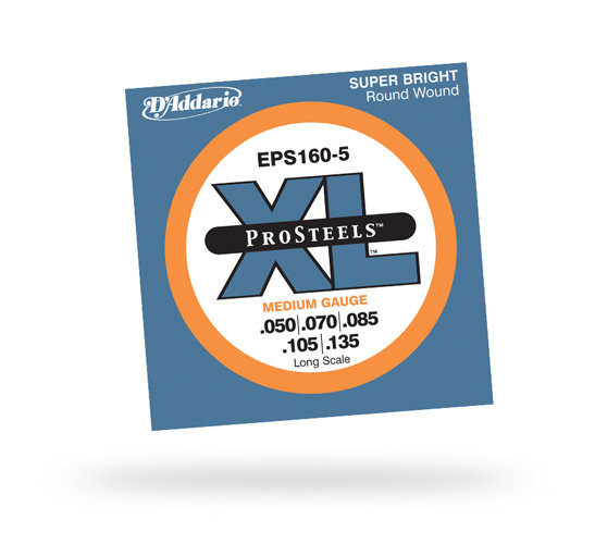 D`ADDARIO EPS160-5 Комплект струн для 5-струнной бас-гитары