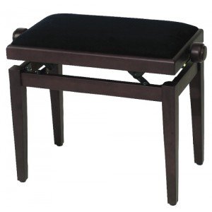 GEWA FX Piano Bench Rosewood Matt Black Seat Банкетка