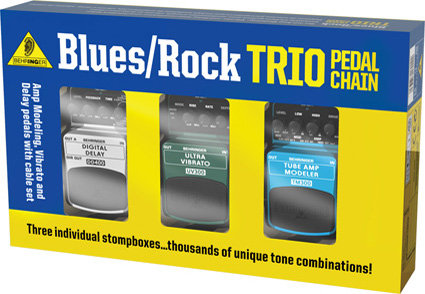 BEHRINGER BLUES ROCK TRIO TPK987 Набор педалей эффектов для электрогитары (Amp Modeling, Vibrato and Delay)