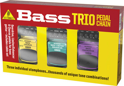 BEHRINGER BASS TRIO TPK988 Набор педалей эффектов для бас-гитары (Overdrive, Limiter/Enhancer and Chorus)