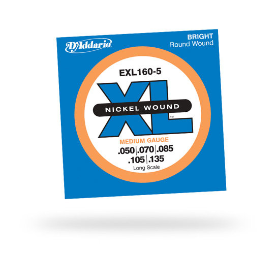 D`ADDARIO EXL160-5 Комплект струн для 5-струнной бас-гитары