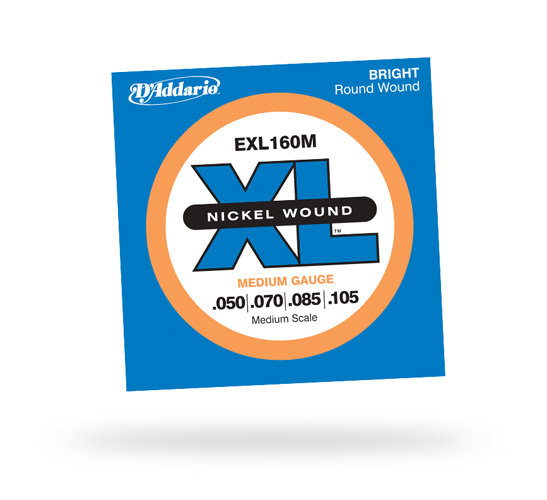 D`ADDARIO EXL160M Комплект струн для 4-струнной бас-гитары