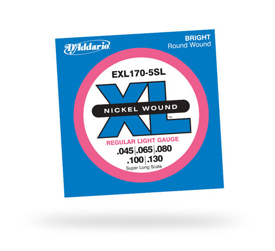 D`ADDARIO EXL170-5SL Комплект струн для 5-струнной бас-гитары