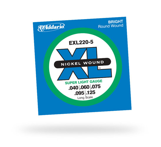 D`ADDARIO EXL220-5 Комплект струн для 5-струнной бас-гитары