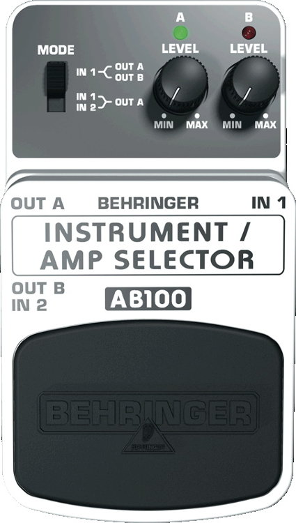 BEHRINGER AB100 Instrument/amp selector Футсвитч