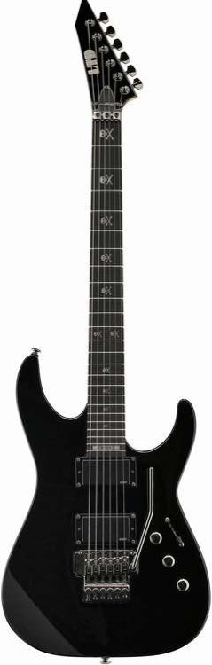 LTD KH-202/BLK Kirk Hammett, эл.гитара, липа, привинченный гриф 25,5", ESP LH-301, Floyd Rose, 24 лада