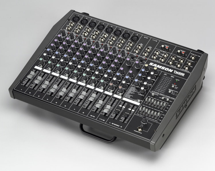 SAMSON TM500 Активный микшер, 10 входов, 2х250Вт, ревер. 256 прогр.