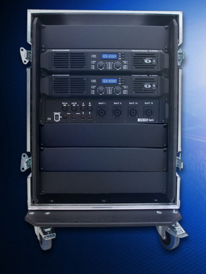 DYNACORD CSR-H42, cистемный рэк для Cobra-4-PH-2M, 230 В, состоит из:1 x Рековая стойка R-10, 2 x H 5000, 2 x RCM 26, 1 x ICP 48, 1 x AC-232, 2 x MXX 1 XLR-Cable