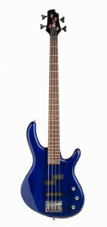 CORT ACTION TB бас-гитара, 4-х струнная, Transparent Blue (прозрачный синий)