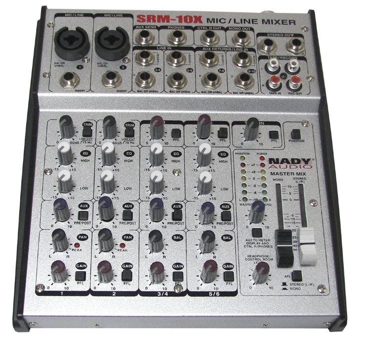 NADY SRM10X Аналоговый микшер 10 каналов