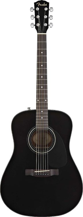 FENDER CD-60 DREADNOUGHT BLACK Акустическая гитара