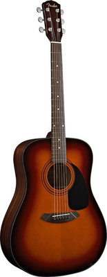 FENDER CD-60 DREADNOUGHT BROWN SUNBURST W/FISHMAN® MINIQ PREAMP Акустическая гитара