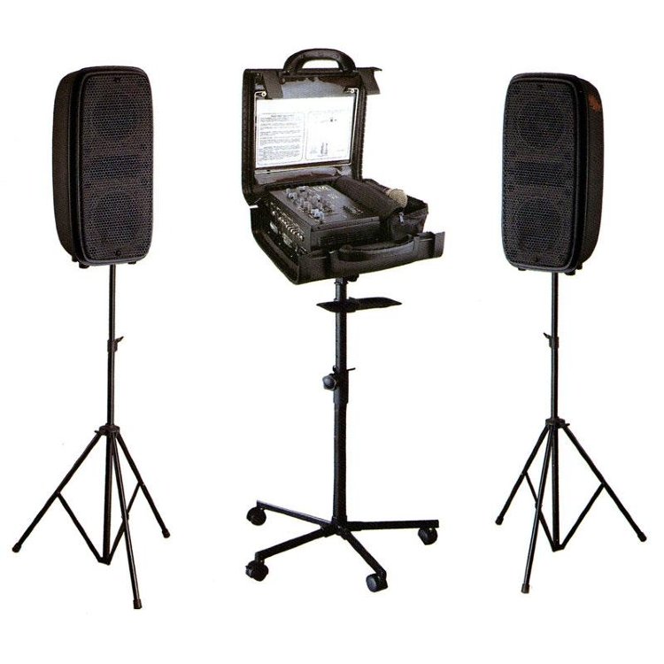 SOUNDKING ZH25 Мобильный звукоусилительный комплект (активный микшер+2 акустические системы со стойками)