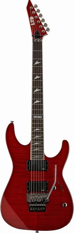 LTD M-200FM/STBC эл.гитара, агатис/клен, сквозной гриф 25,5", ESP LH-301, Floyd Rose, 24 лада, цвет STBC (See Thru Black Cherry)
