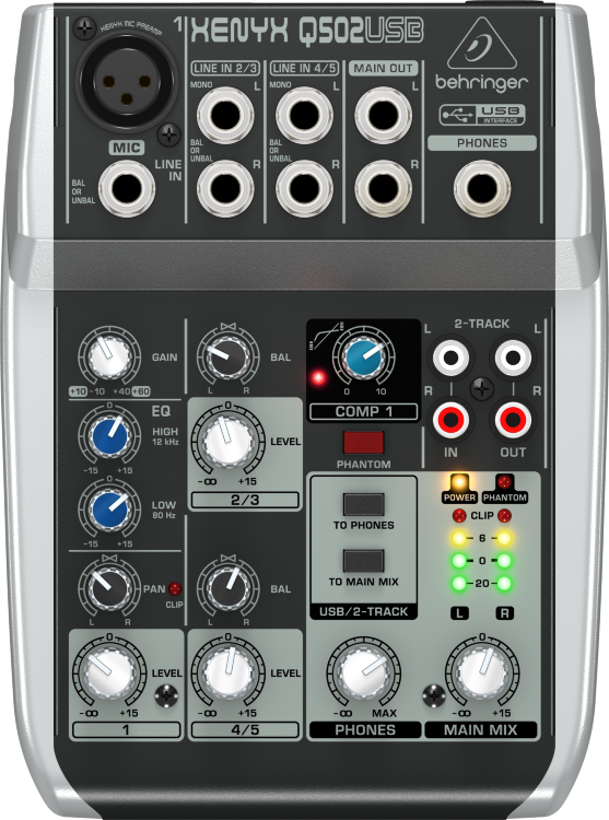 BEHRINGER XENYX Q502USB Микшерный пульт