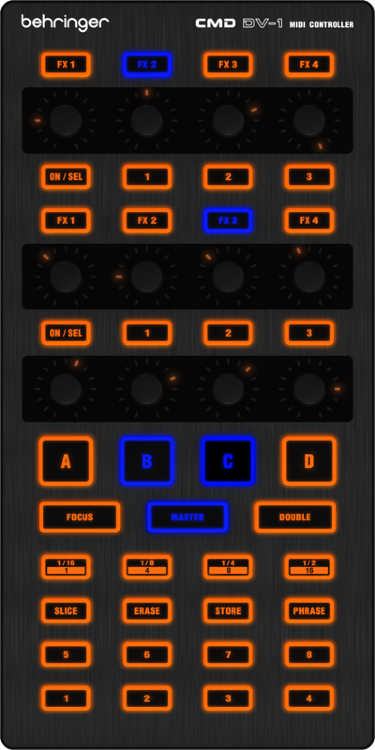 BEHRINGER CMD DV-1 DJ-контроллер