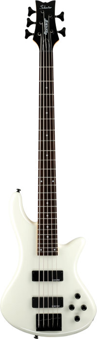 SCHECTER STILETTO DELUXE-5 WHT Бас-гитара