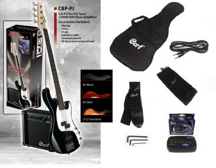 CORT CBP-PJ BK Гитарный комплект