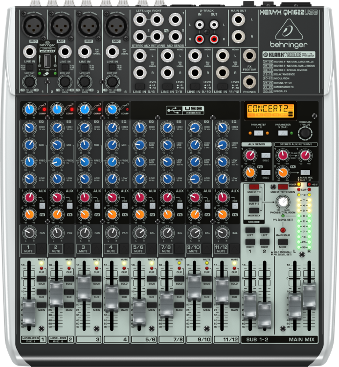 BEHRINGER XENYX QX1622USB Микшерный пульт