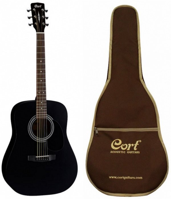 CORT AF 510E-BKS W_BAG Электроакустическая гитара 