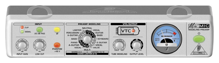 BEHRINGER MIC800 Minimic Микрофонный предусилитель