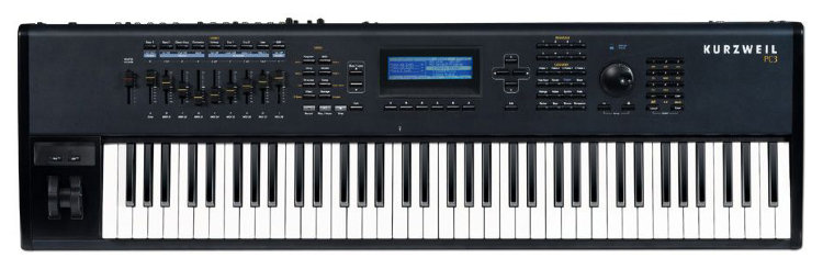 KURZWEIL PC3 Синтезатор 76 полувзв.кл.850тембр, 16+2проц.эфф.300алгор, 128гол.полиф, VASTсинтез, 9 слайдеров, SPDIF