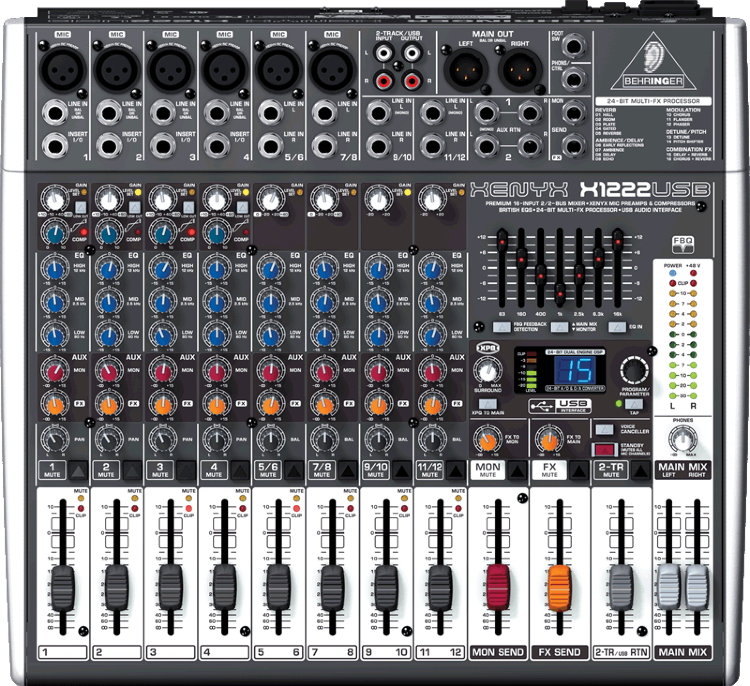 Инструкция на русском к behringer xenyx 1222usb