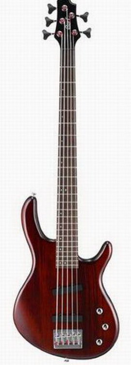 CORT GB35A WS бас-гитара, 5-струнная, Walnut Satin (матовый орех)