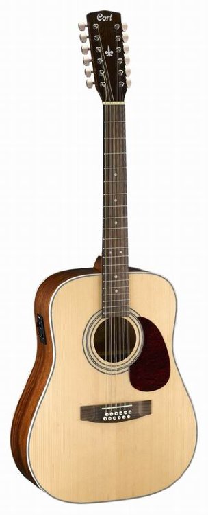 CORT EARTH70-12E NAT Электроакустическая гитара, 12 струн, Natural (натуральный)