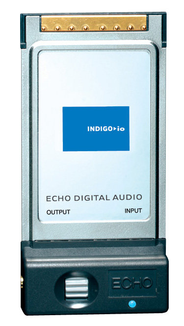 ECHO INDIGO IO Аудиоинтерфейс PCMCIA 2х2, аналог 2х2, наушники