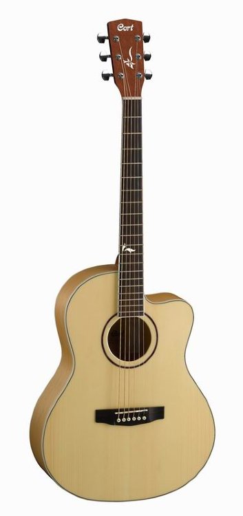 CORT JADE2 NS W/BAG Акустическая гитара с чехлом, Natural Satin (натуральный матовый)
