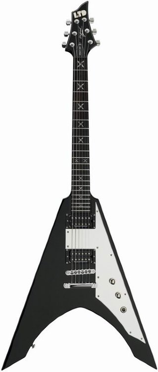 LTD NINJA-600/BLK Michael Amott, эл.гитара, кр.дерево/клен, S.Duncan JB-(B)/59 Tune-O-Matic, 22 лада, цвет черный