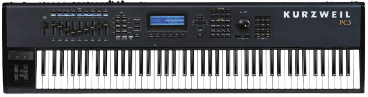 KURZWEIL PC3X Синтезатор 88 взвеш.кл.850тембр, 16+2проц.эфф.300алгор, 128гол.полиф, VASTсинтез,9 слайдеров, SPDIF
