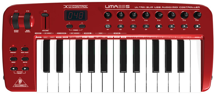BEHRINGER U-CONTROL UMA25S Миди-клавиатура