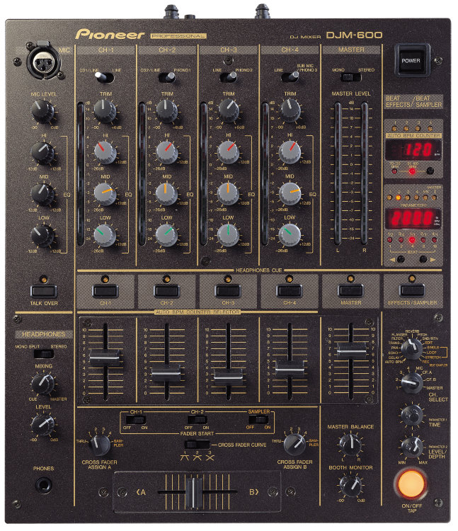 PIONEER DJM-600 Ди-джейский микшерный пульт