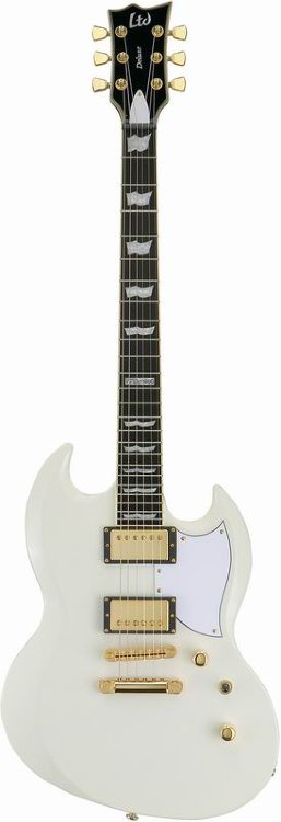 LTD VIPER-1000/ OW Корпус из красного дерева, вклеенный гриф из красного дерева с накладкой из черного дерева, мензура 24,75", звукосниматели Seymour Duncan SH-14/SH-1, колки ESP, бридж TonePros, 24 лада