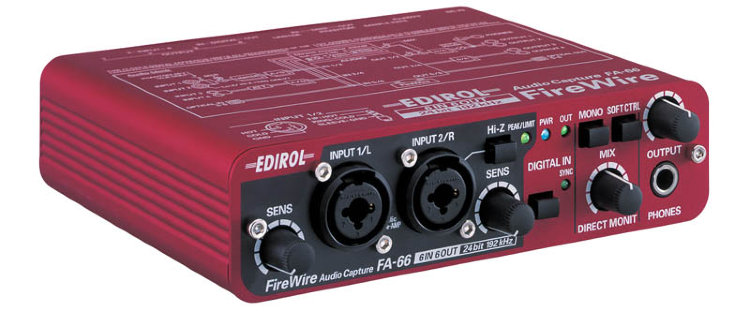 EDIROL FA-66 Интерфейс