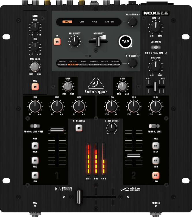 BEHRINGER NOX202 DJ микшер