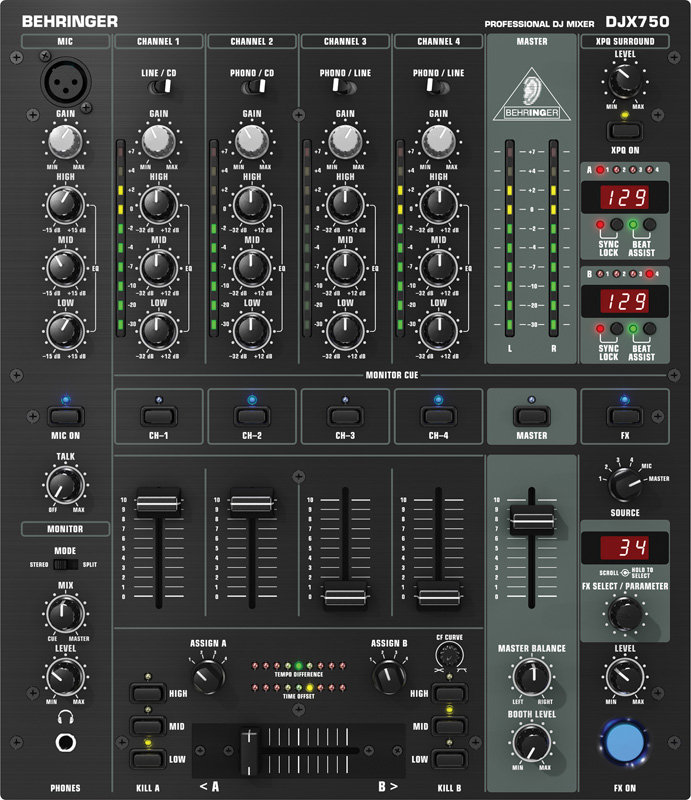 BEHRINGER DJX750 DJ микшер