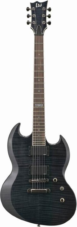 LTD VIPER-200/FM/STBLK эл.гитара, агатис/клен, , ESP LH-301, Tune-O-Matic, 24 лада, цвет STBLK (See Thru Black)