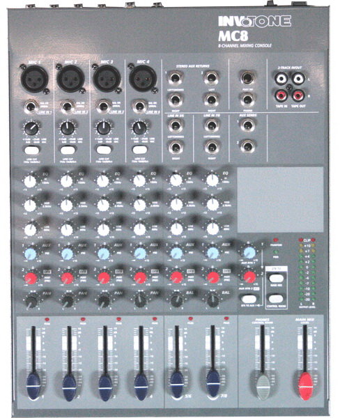 INVOTONE MC8 Микшерный пульт