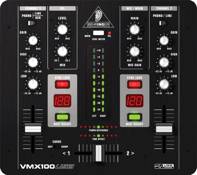 BEHRINGER VMX100USB DJ микшер