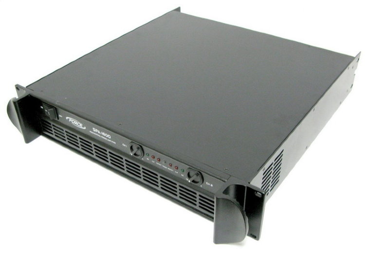 FORCE SPA-1600 Усилитель мощности двухканальный 2х800 Вт/4,0 Ом, 1600 Вт/8 Ом в мостовом режиме, 30Гц-2