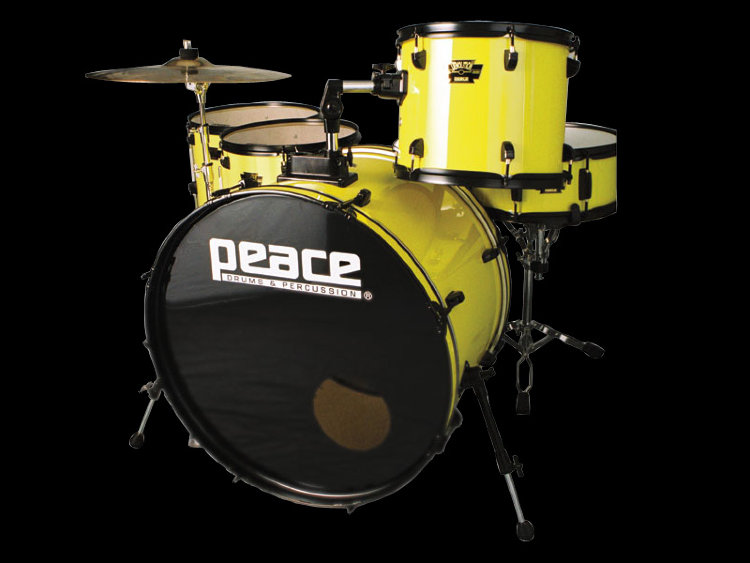 DP-24DL-5 (Metallic Yellow #30) Ударная установка из 5-ти барабанов серии Demolition Max, черные лаг